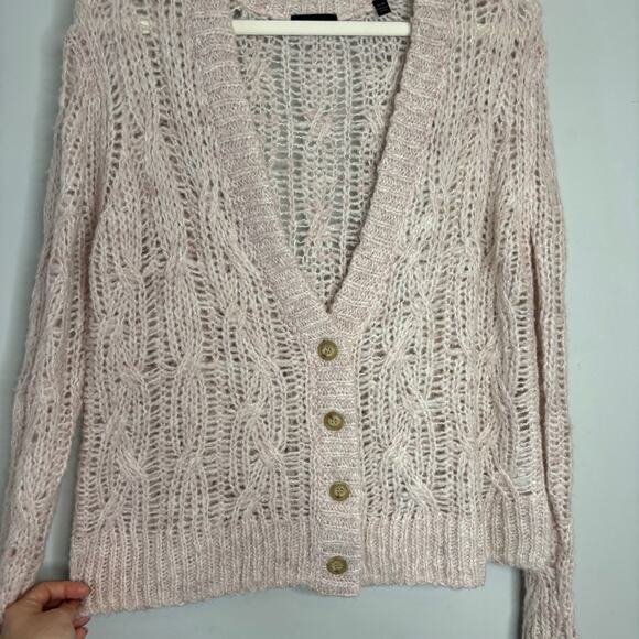 ATM Open Cable-Knit Cardgian - Picture 6 of 11